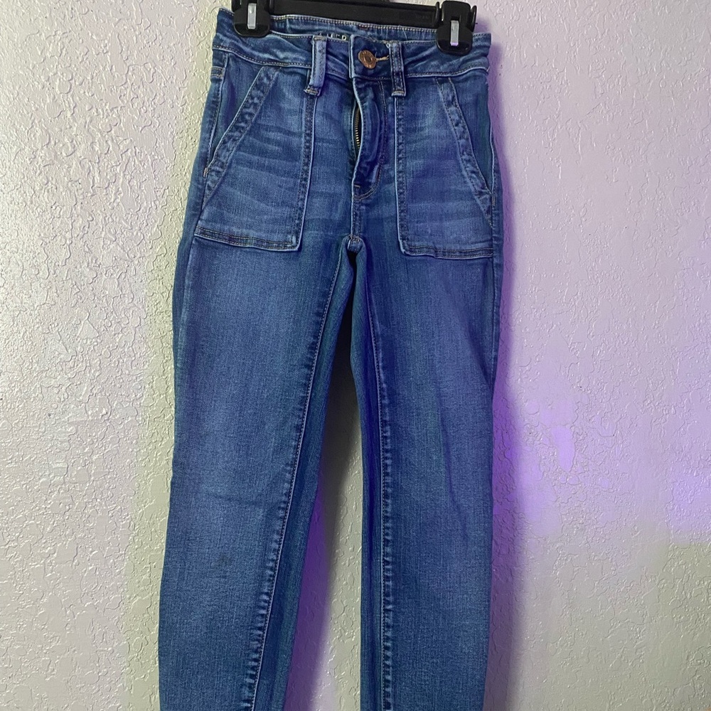 American Eagle Stretch Blue Jeans Size 00